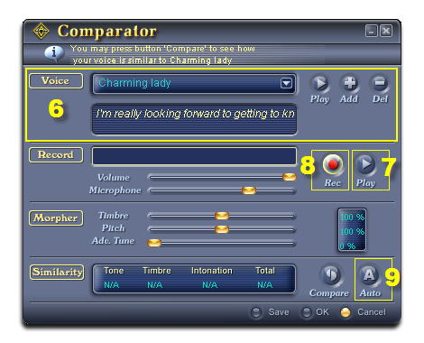 Record your voice [Comparator]